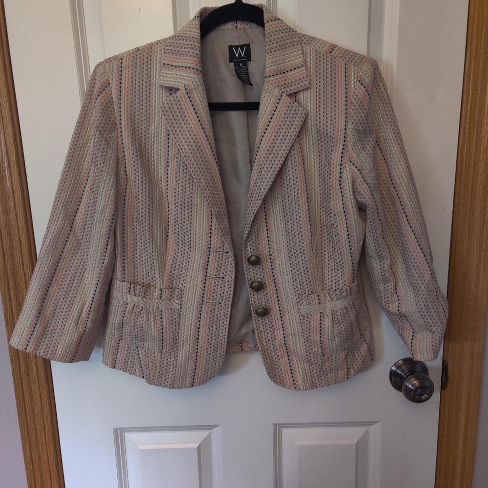 Women's Striped Blazer